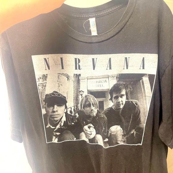 Nirvana Trio Black And White T Shirt XL Black - Picture 1 of 3